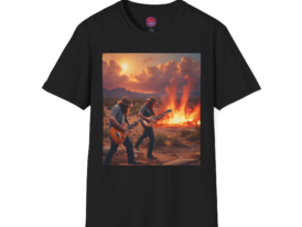 Vintage Rock Guitarist T-Shirt - Tee – Black Graphic Tee