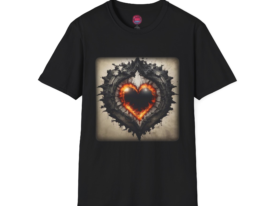 Edgy Heart Graphic – Black Graphic Tee