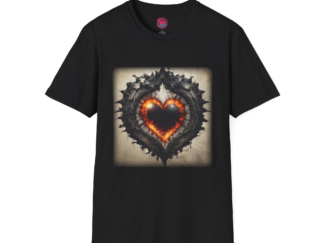 Edgy Heart Graphic Unisex Softstyle T-Shirt | Perfect for Gifting or Casual Wear