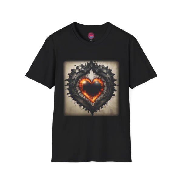 Edgy Heart Graphic Unisex Softstyle T-Shirt | Perfect for Gifting or Casual Wear