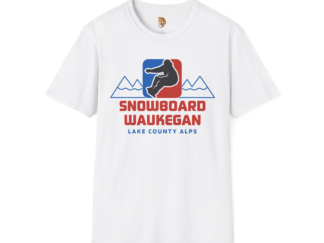 Snowboard Waukegan Unisex Softstyle T-Shirt - Perfect for Winter Sports Enthusiasts
