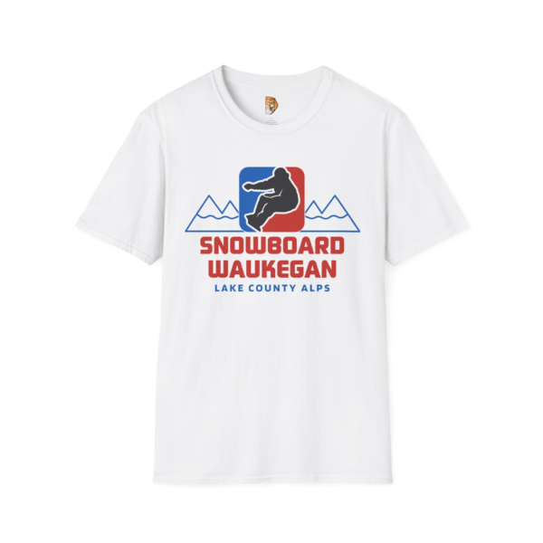 Snowboard Waukegan Unisex Softstyle T-Shirt - Perfect for Winter Sports Enthusiasts