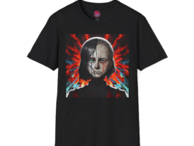 Edgy Graphic T-Shirt for Nightlife Lovers – Black Graphic Tee