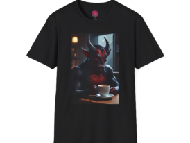 Devilish Vibes – Black Graphic Tee