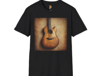Vintage Guitar Unisex Softstyle T-Shirt - Perfect for Music Lovers