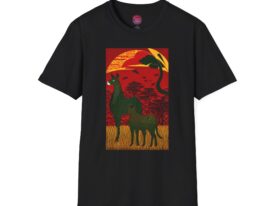 Wildlife Sunset Nature Lover's Tee – Black Graphic Tee
