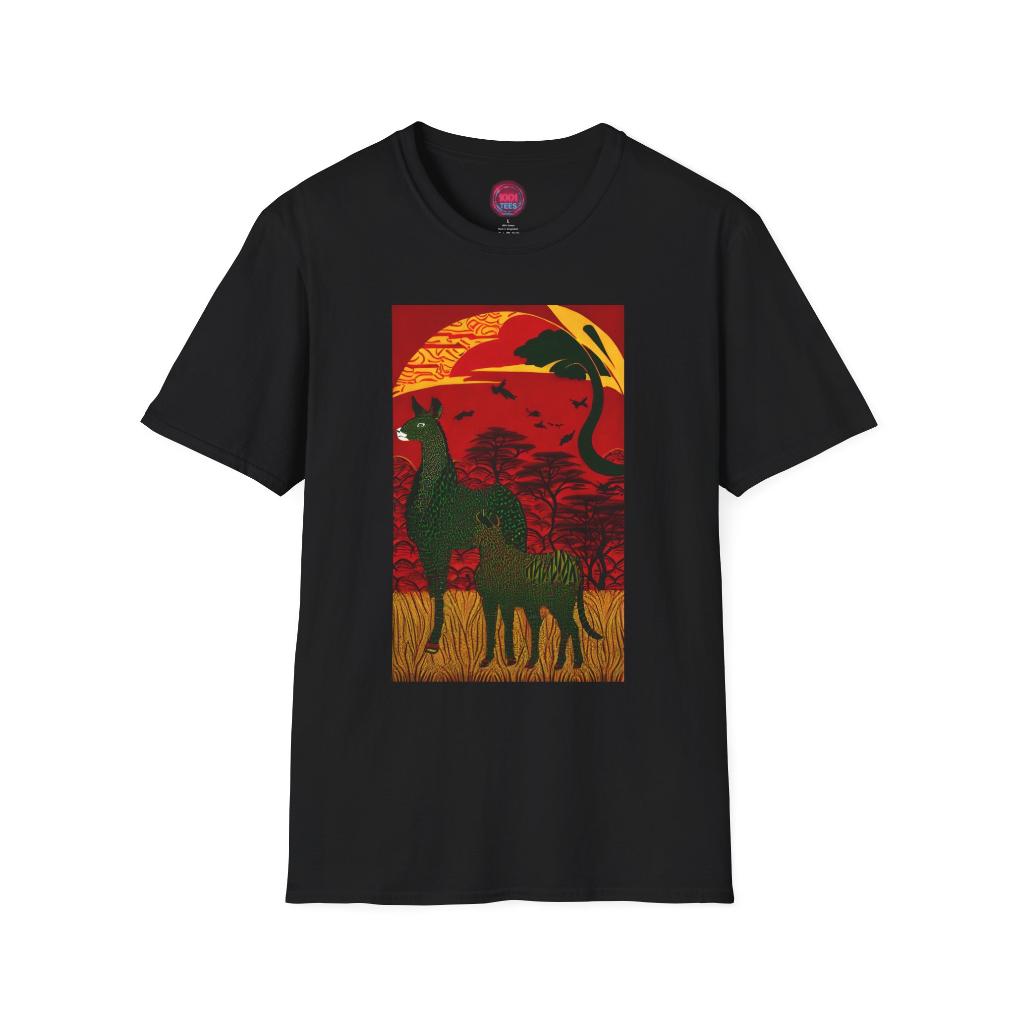 Wildlife Sunset Unisex Softstyle T-Shirt - Nature Lover's Tee