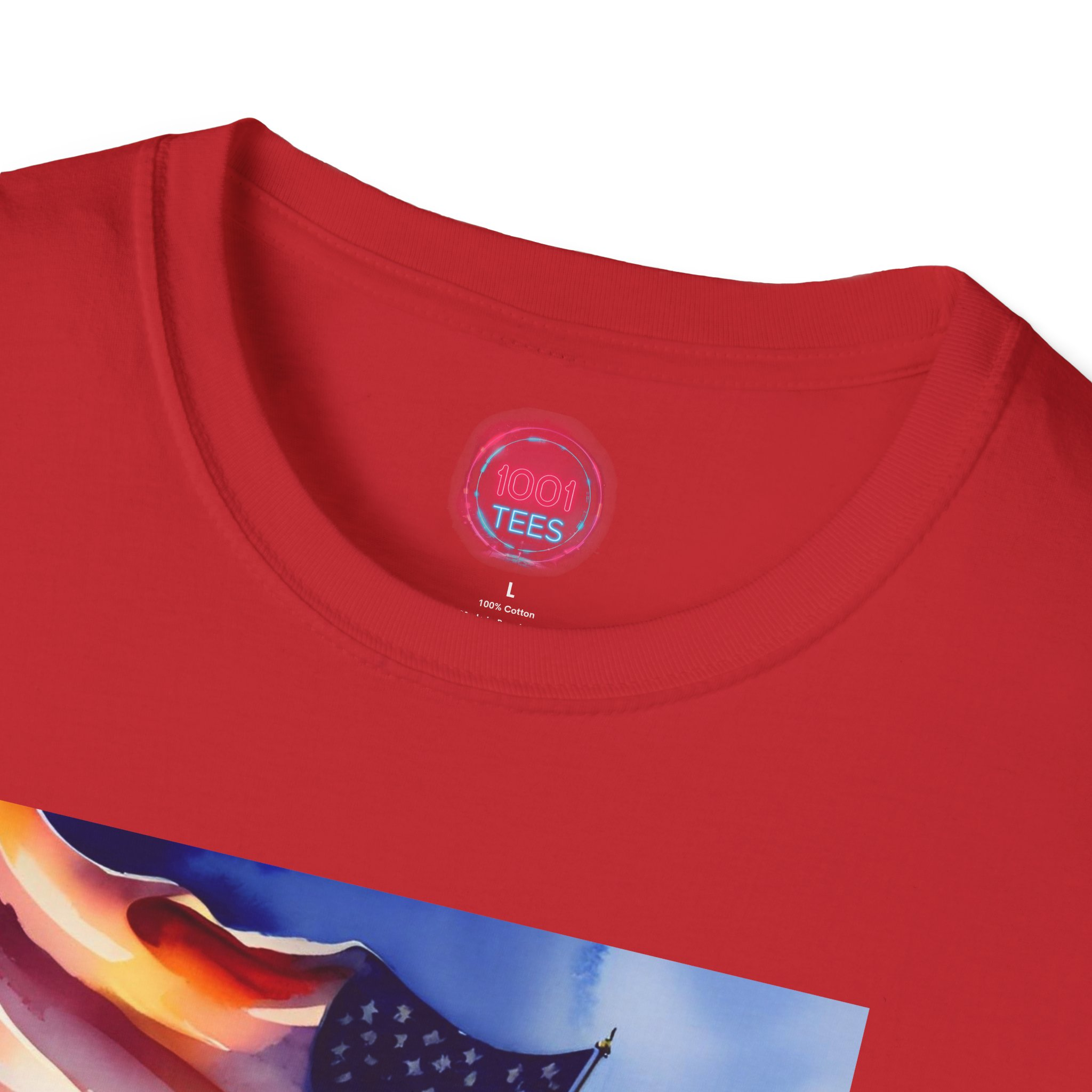 Patriotic Unisex Softstyle T-Shirt - Honor the Heroes - Image 15