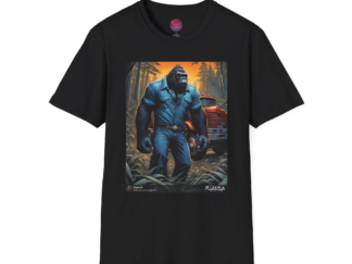 Vintage Gorilla Unisex Softstyle T-Shirt - Retro Design for Animal Lovers