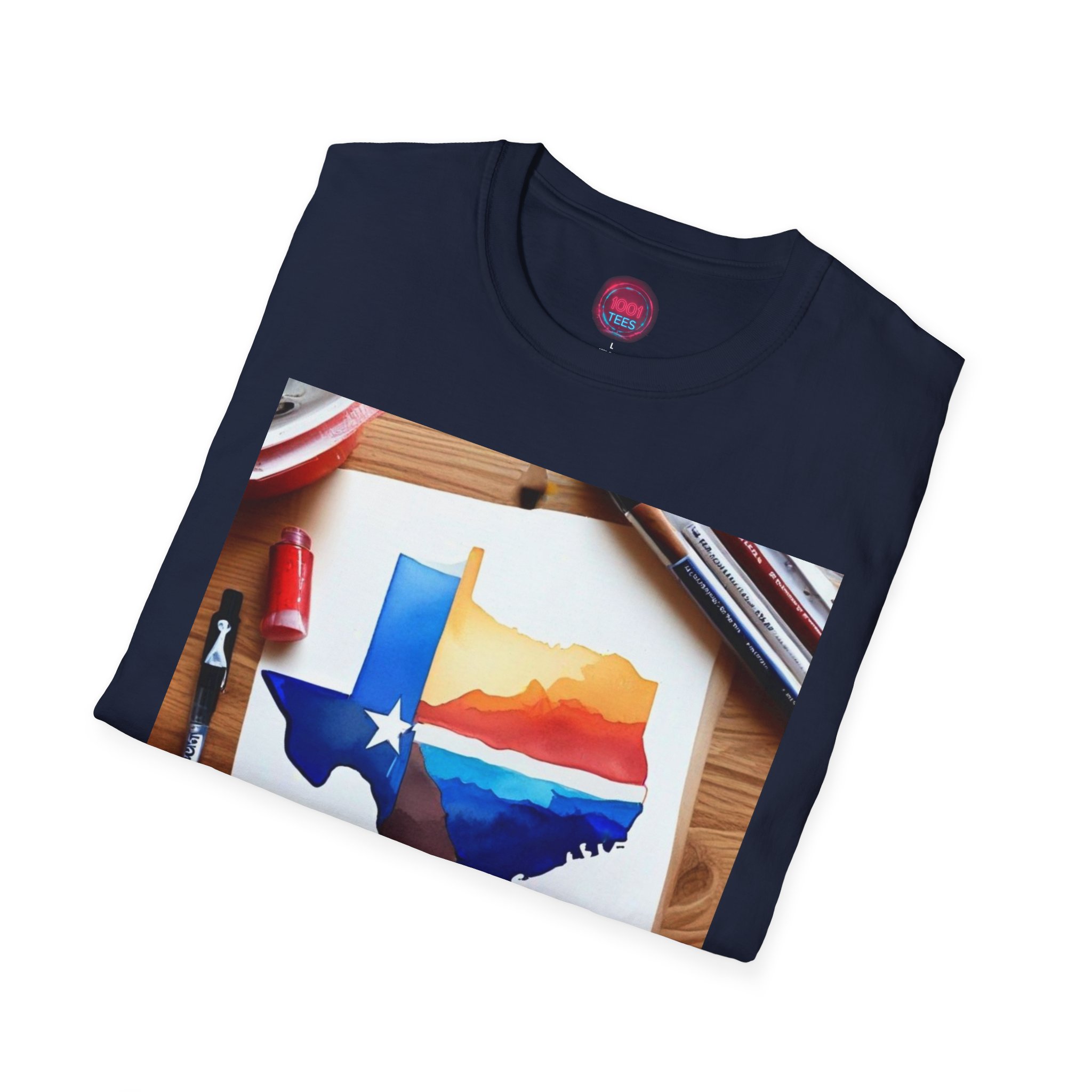 Texas Sunset Unisex Softstyle T-Shirt - Vibrant State Pride Tee - Image 12