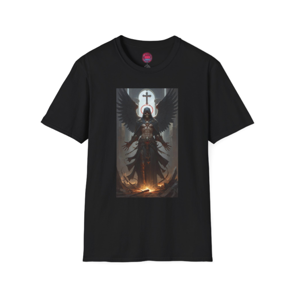 Unisex Softstyle T-Shirt - Dark Angel Graphic Tee for Bold Souls