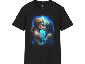 Mystical Love Artful Blend of Fantasy and Romance – Black Graphic Tee