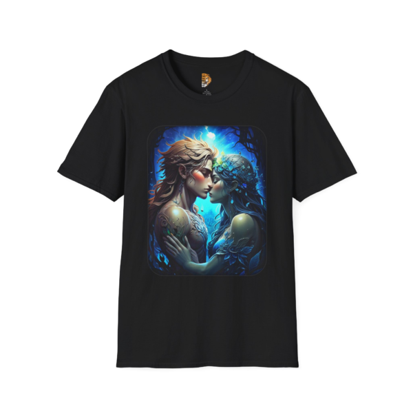 Mystical Love Unisex Softstyle T-Shirt | Artful Blend of Fantasy and Romance