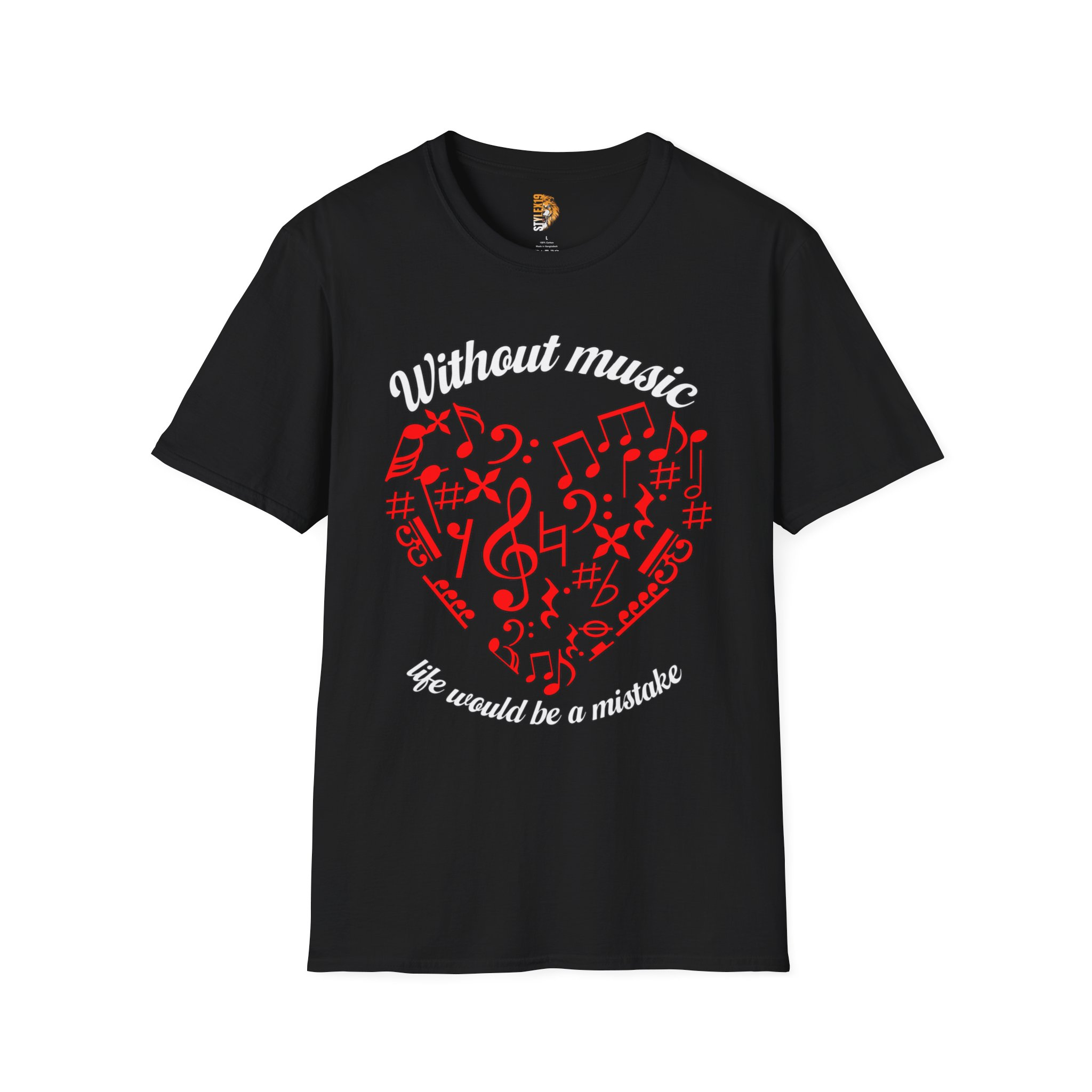 Music Lover Unisex T-Shirt - Without Music Life Would Be a Mistake - Image 5