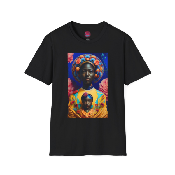 Empowered Flow Unisex Softstyle T-Shirt - Artistic Design for Self-Expression