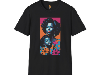 Bold Motherhood Unisex Softstyle T-Shirt - Vibrant Floral Design