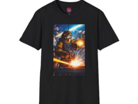 Welding Sparks – Black Graphic Tee