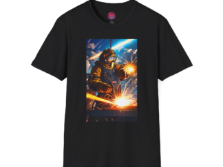 Welding Art Unisex Softstyle T-Shirt - Perfect Gift for Metalworkers and DIY Enthusiasts