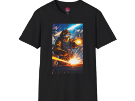Welding Sparks – Black Graphic Tee