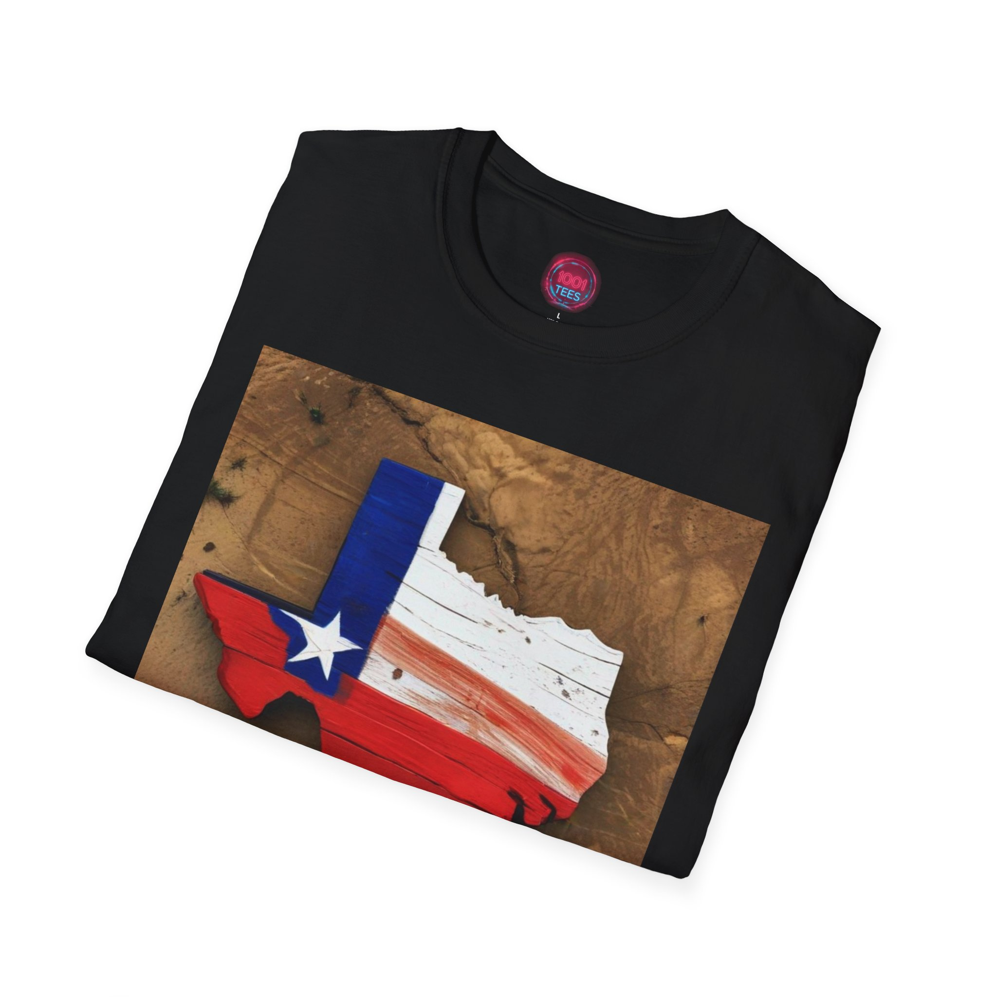 Texas Pride Unisex Softstyle T-Shirt - Vintage State Design - Image 8