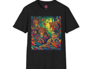 Vibrant Jungle Animal Unisex T-Shirt | Colorful Nature Design