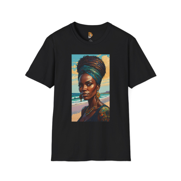 Empowered Woman Unisex T-Shirt | Vintage Beach Art Tee for Self-Expression