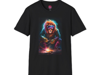 Cool Lion Welder Unisex Softstyle T-Shirt for Creative Minds