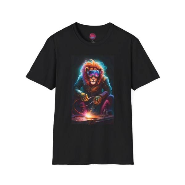 Cool Lion Welder Unisex Softstyle T-Shirt for Creative Minds