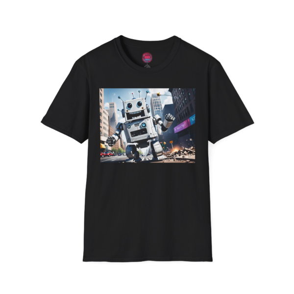 Retro Robot Graphic Unisex Softstyle T-Shirt