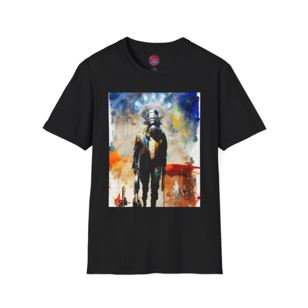 Cosmic Explorer T-Shirt - Unisex Softstyle with Artistic Space Travel Design