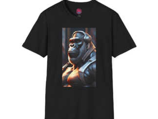 Gorilla Graphic Unisex Softstyle T-Shirt - Bold Animal Art Tee for Nature Lovers