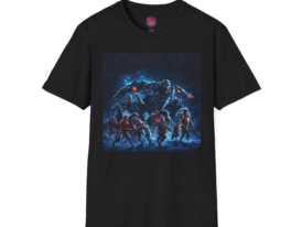 Epic Adventure Bold Graphic Design for Movie Lovers – Black Graphic Tee
