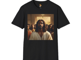 Faith-Inspired Spiritual Design – Black Graphic Tee