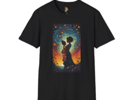 Colorful Love Art – Black Graphic Tee