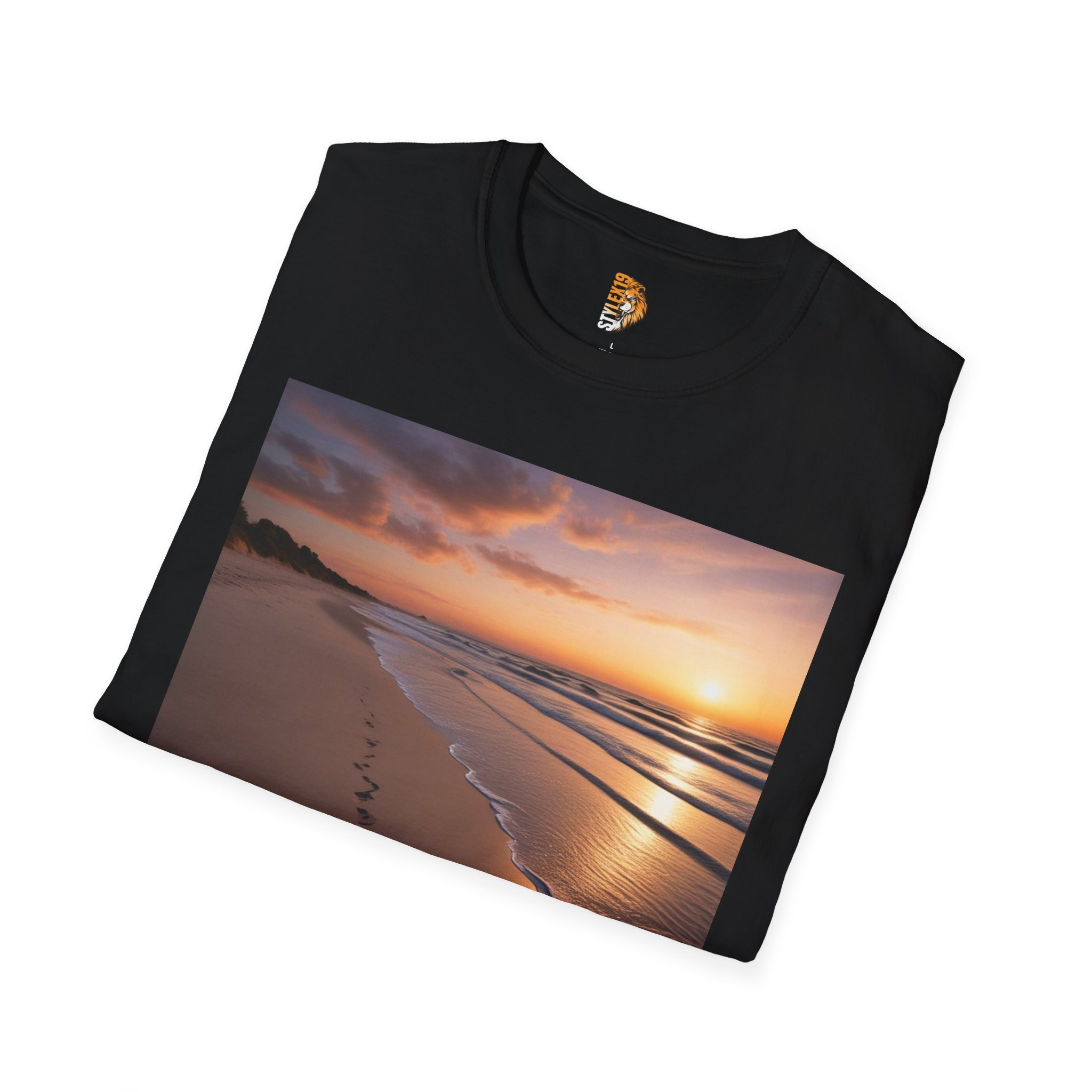Beach Footprints Unisex T-Shirt - Relaxed Island Vibe, Perfect for Summer Adventures - Image 4