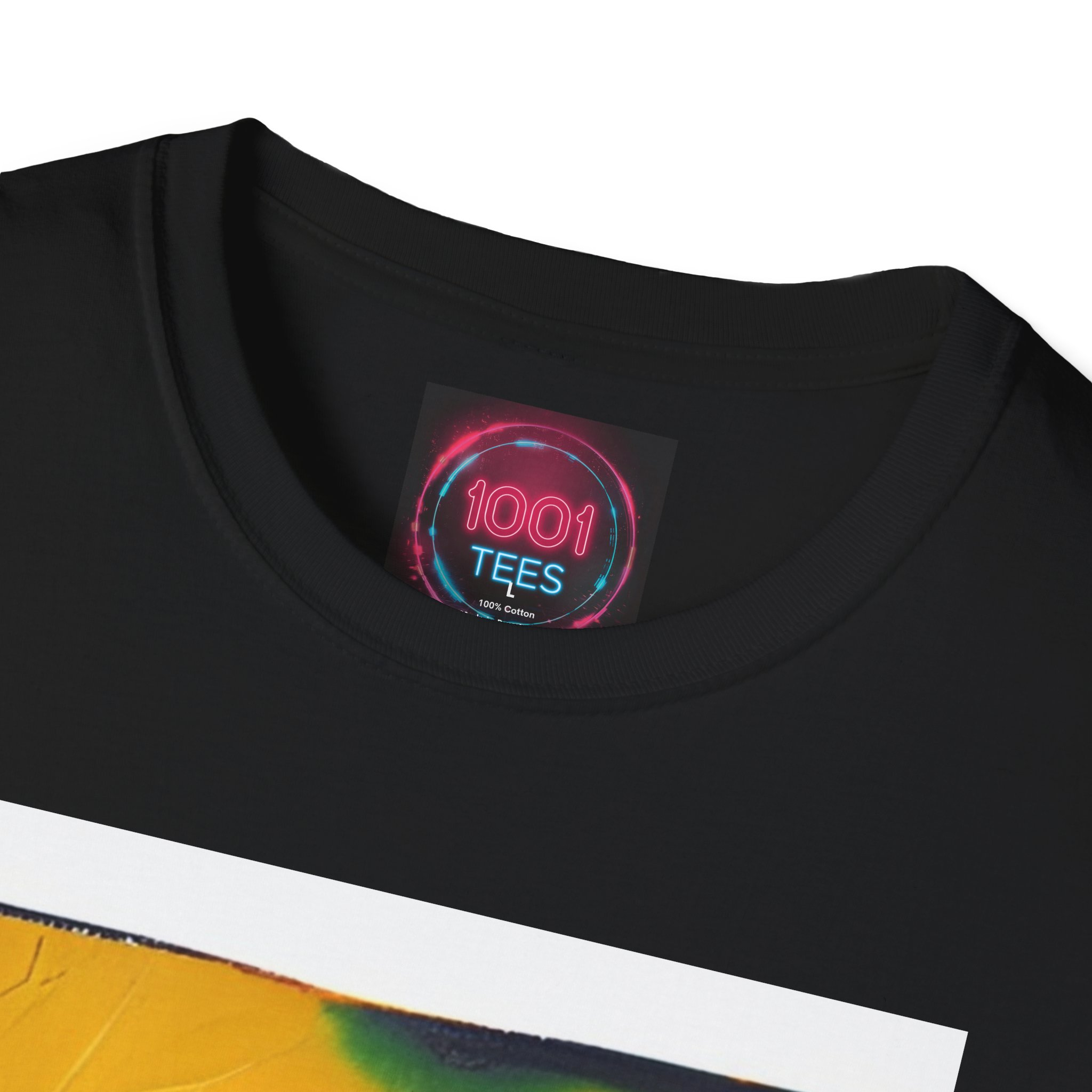 Graphic T-Shirt — Heart Collar Abstract Portrait Tee - Image 4