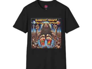 Barefoot Messiah Graphic T-Shirt - Retro Rock Vibe for Music Lovers