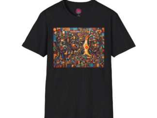 Bold Artistic Unisex T-Shirt | Abstract Face Design | Unique Fashion Statement