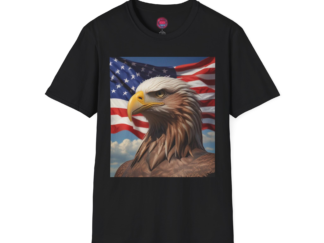Patriotic Eagle Graphic Unisex Softstyle T-Shirt