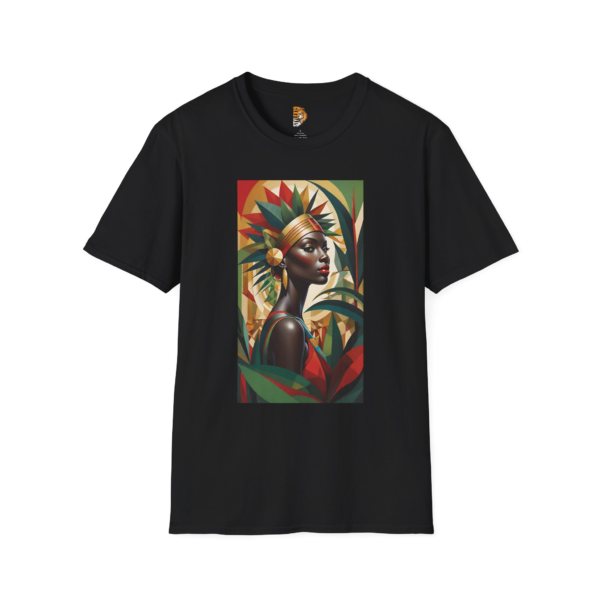 Vibrant African Art Unisex Softstyle T-Shirt - Celebratory Fashion Statement
