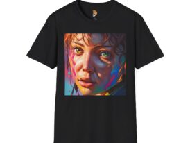 Colorful Portrait Perfect Gift for Art Lovers – Black Graphic Tee