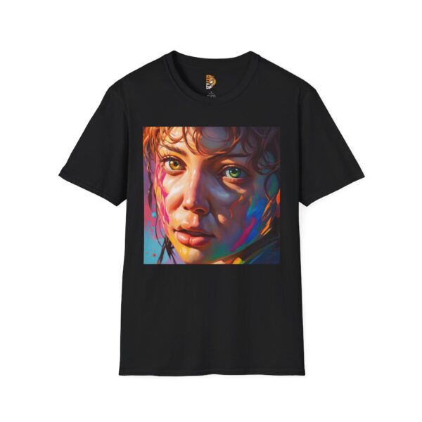 Colorful Portrait Unisex Softstyle T-Shirt - Perfect Gift for Art Lovers