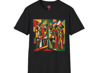 Vibrant Afrocentric Art Unisex Softstyle T-Shirt