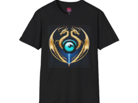 with Dragon Eye Design – Trending for Fantasy Lovers – Black Graphic Tee