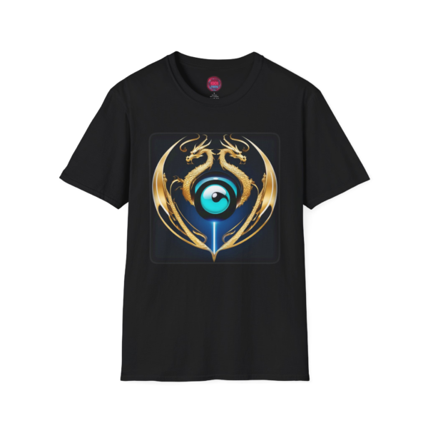 Unisex Softstyle T-Shirt with Dragon Eye Design – Trending Graphic Tee for Fantasy Lovers