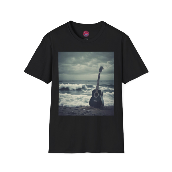 Ocean Waves Guitar Unisex Softstyle T-Shirt - Perfect for Music Lovers