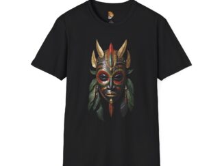Bohemian Tribal Mask Unisex Softstyle T-Shirt