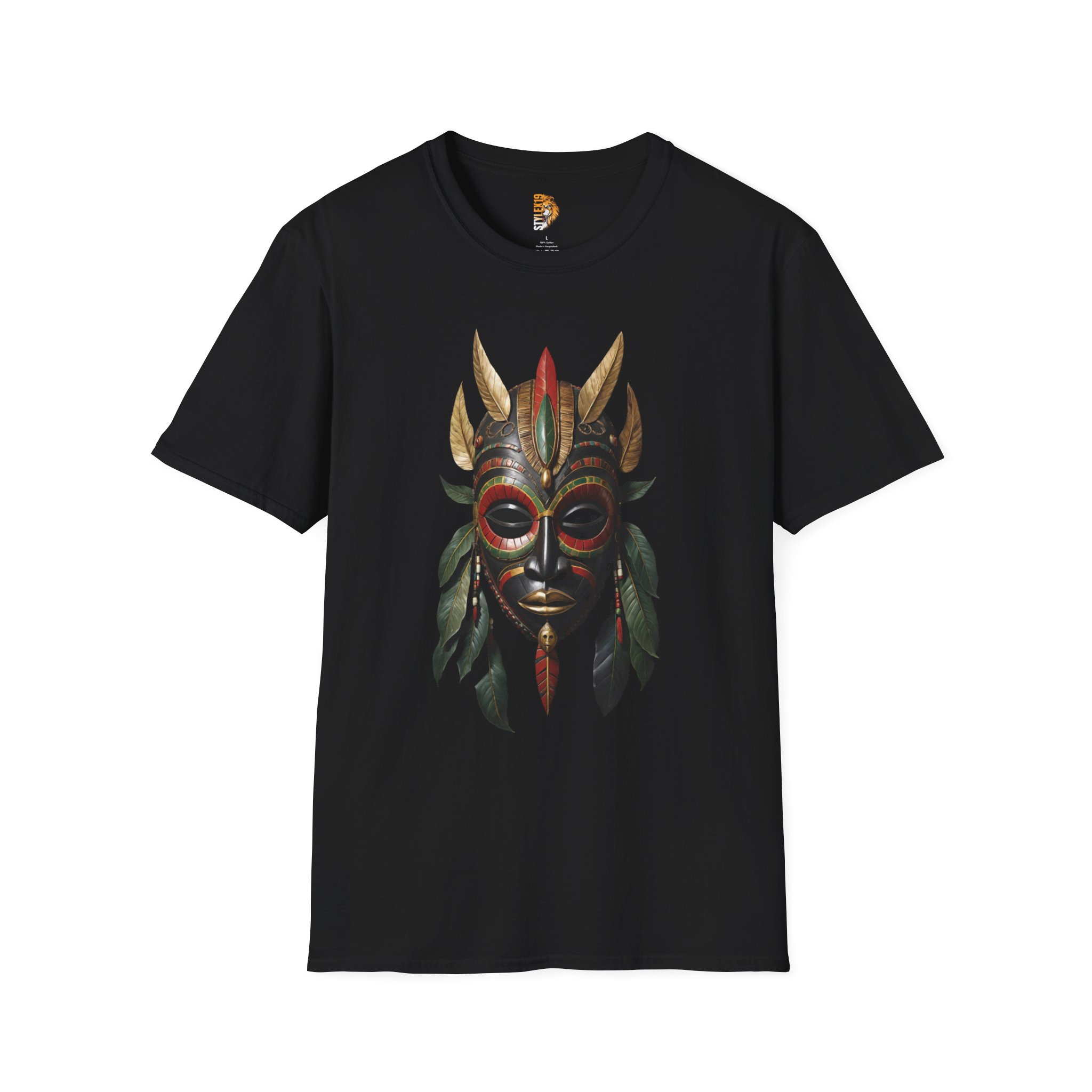 Bohemian Tribal Mask Unisex Softstyle T-Shirt
