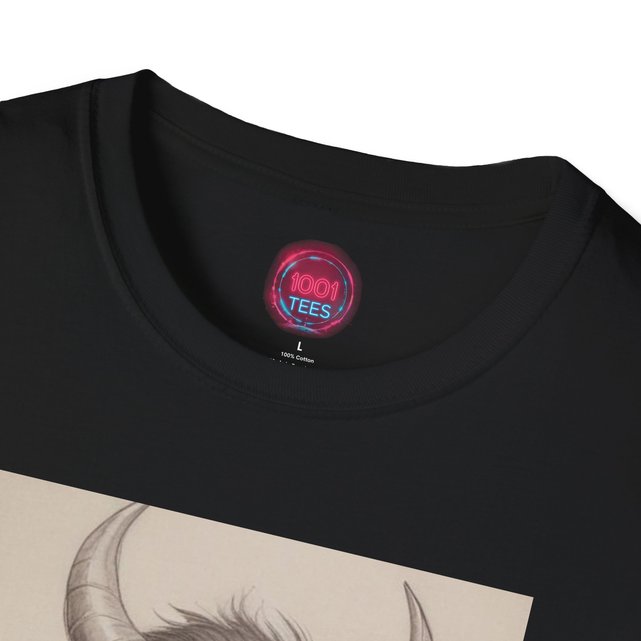 Demonic Coffee Lover T-Shirt | Unisex Softstyle Tee - Image 3