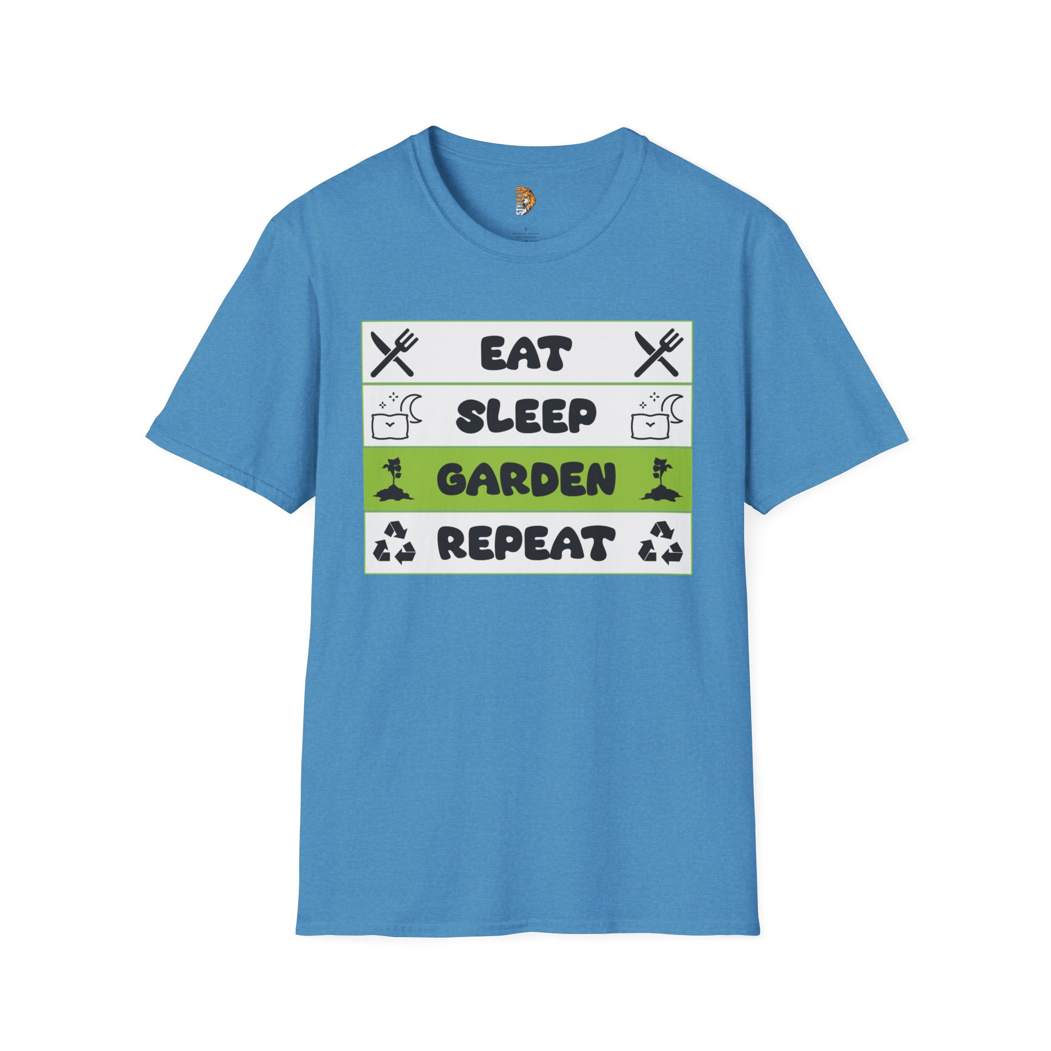 Eat, Sleep, Garden, Repeat Gardening T-Shirt - Image 13